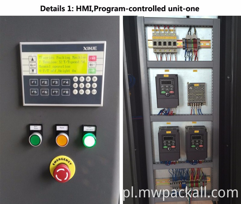 Wysokiej jakości owijarka do palet z górną płytą model T1650F CS do wysokich towarów o dobrej jakości